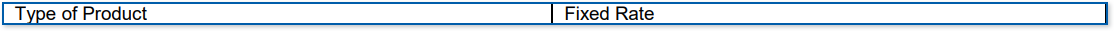 FixedRate Example of Fixed Rate