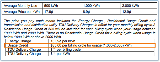 Tiered Plan Example